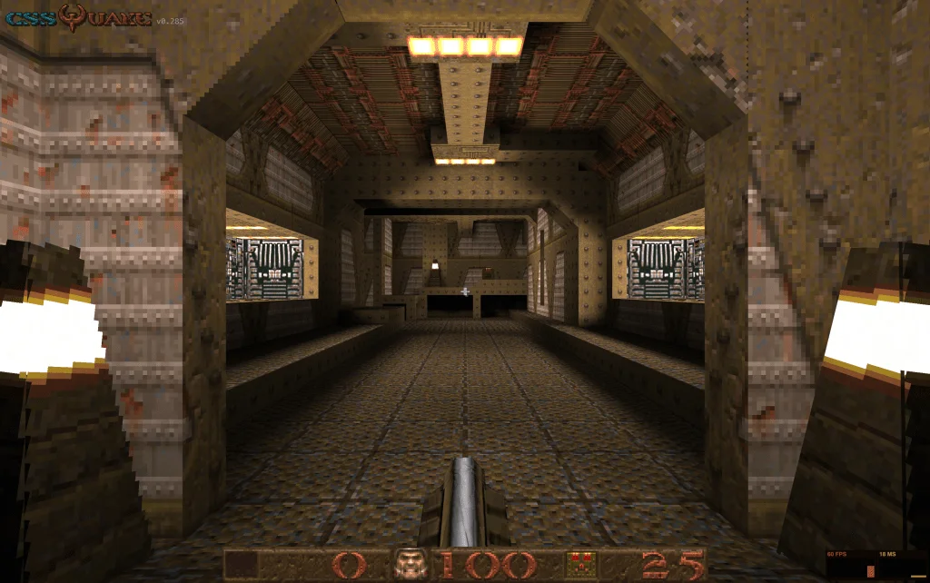 Gameplay screenshot from CSS Quake.