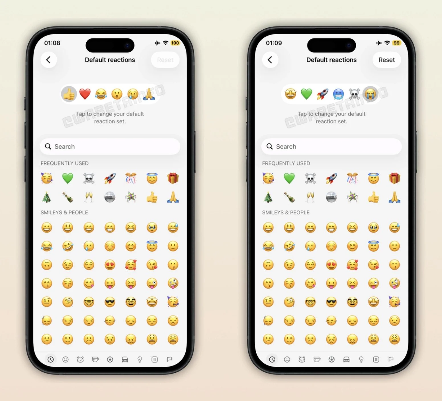 Customizable Emoji Reactions
