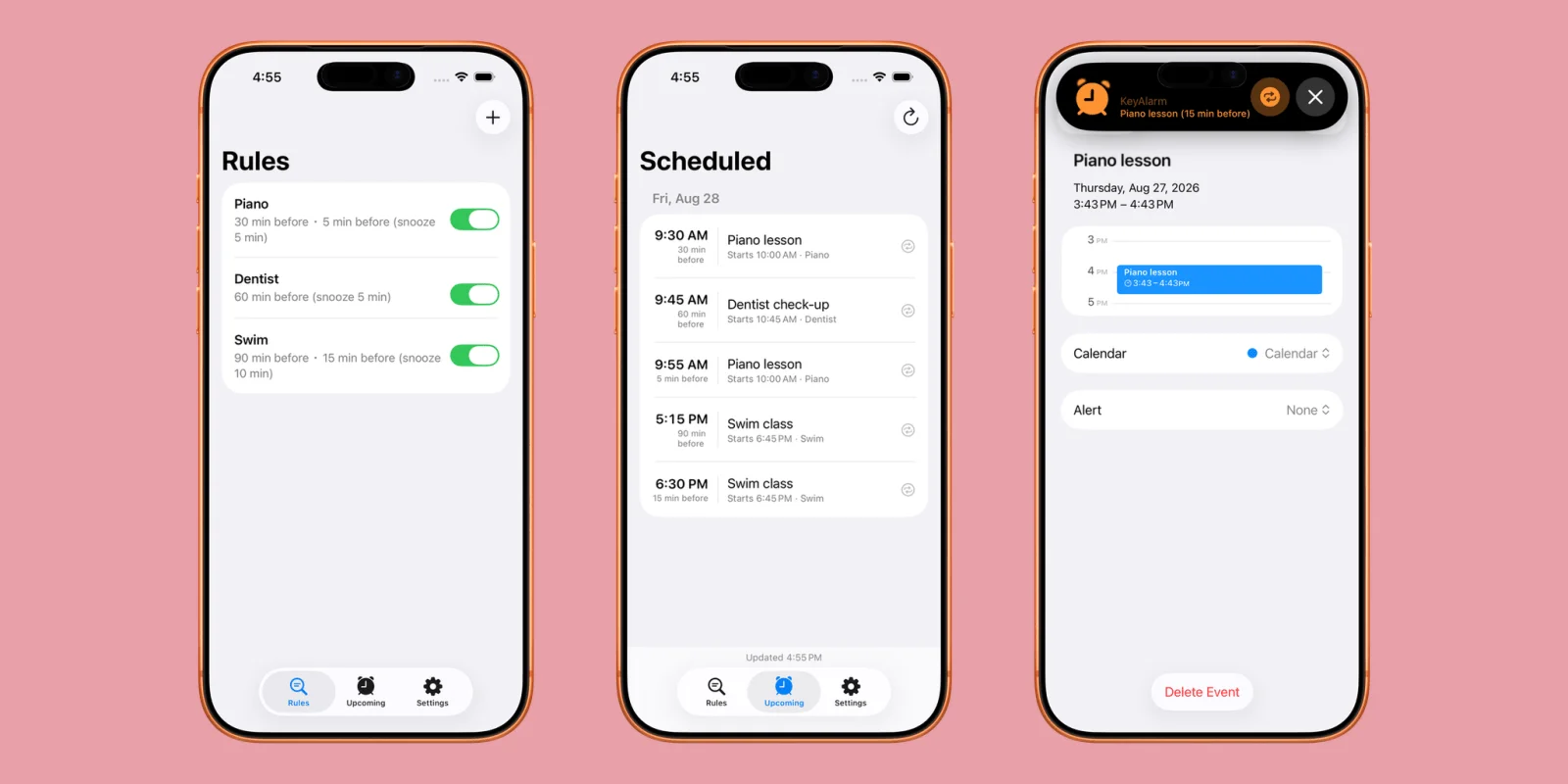 Transform Your Calendar with KeyAlarm: Set Alarms for Important Events