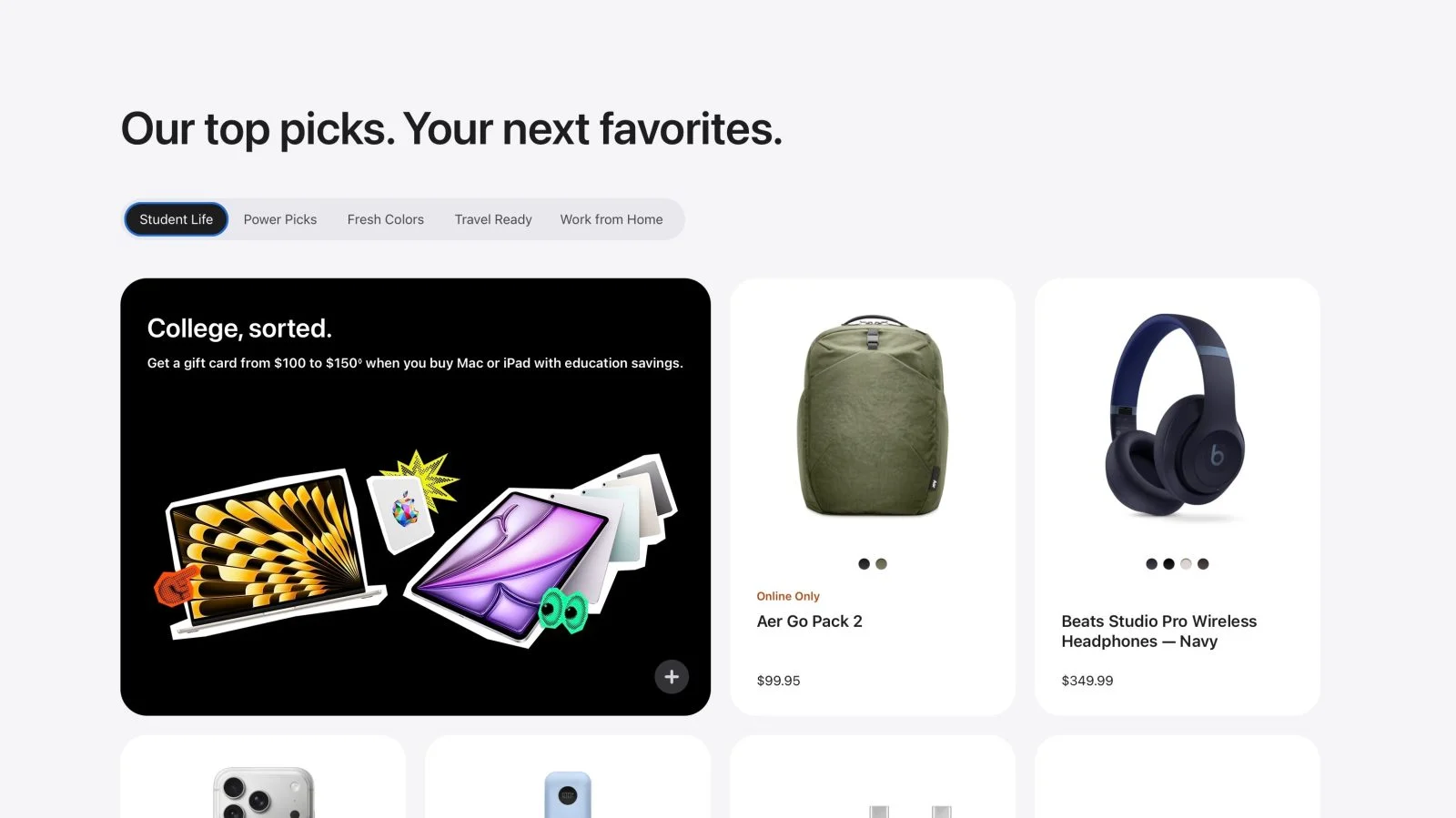 Apple Enhances Accessory Shopping Experience with Streamlined Interface